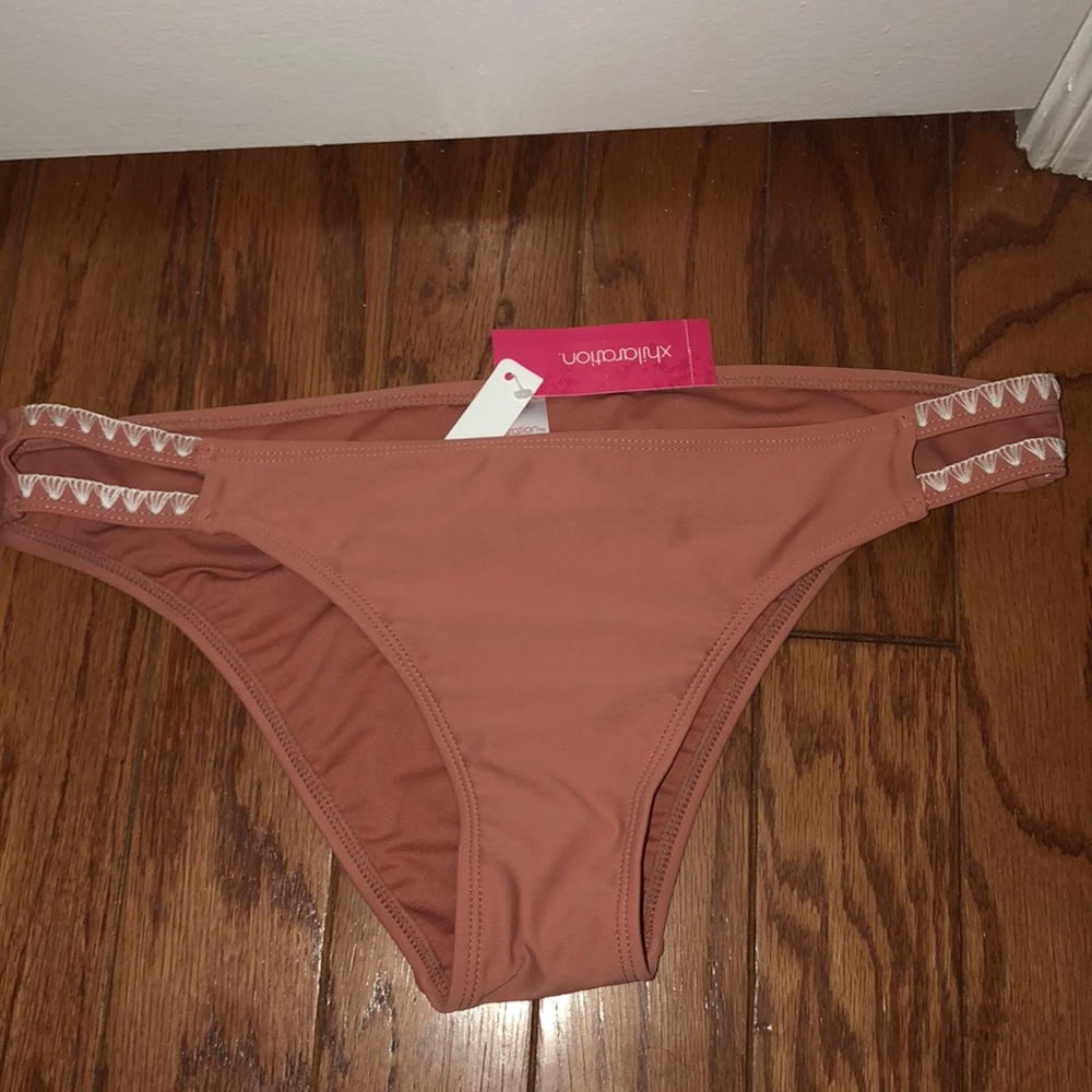 salmon bikini bottoms